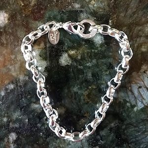 COPY - 8" silver dangle bracelet